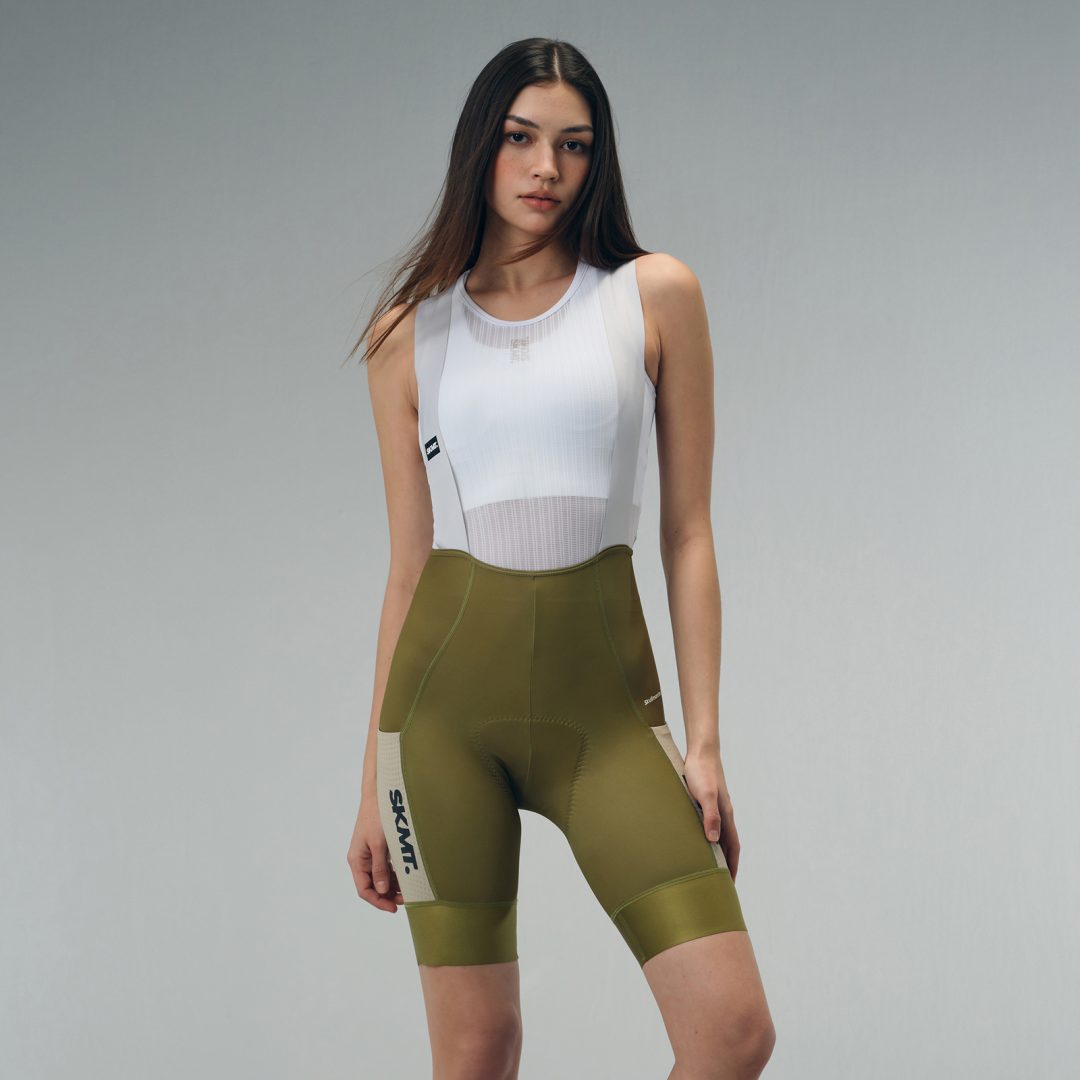 20260128 skmt女生棚拍11287 Bib Shorts SKMT Motion Utility Green Women